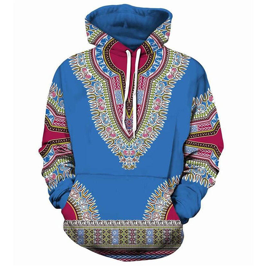 Men Hoodies Sweatshirts African folk-custom 3D Print Colourful