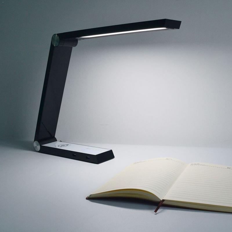 LED Triangle Table Lamp Wireless Charging Led Desk Lamps Rechargeable Table Lamps Smart Home Desk Art Light EU US UK Standard GND Products