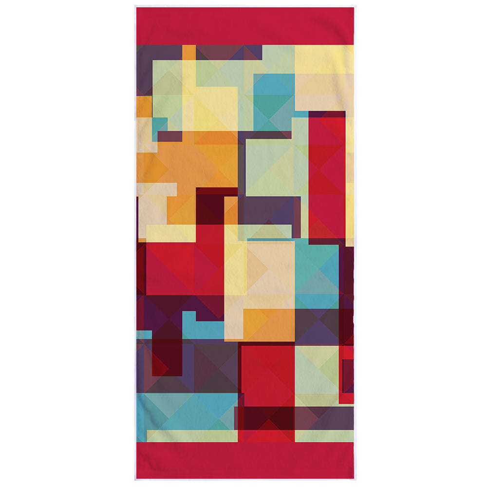Microfiber Square Print Beach Towel Saor Style