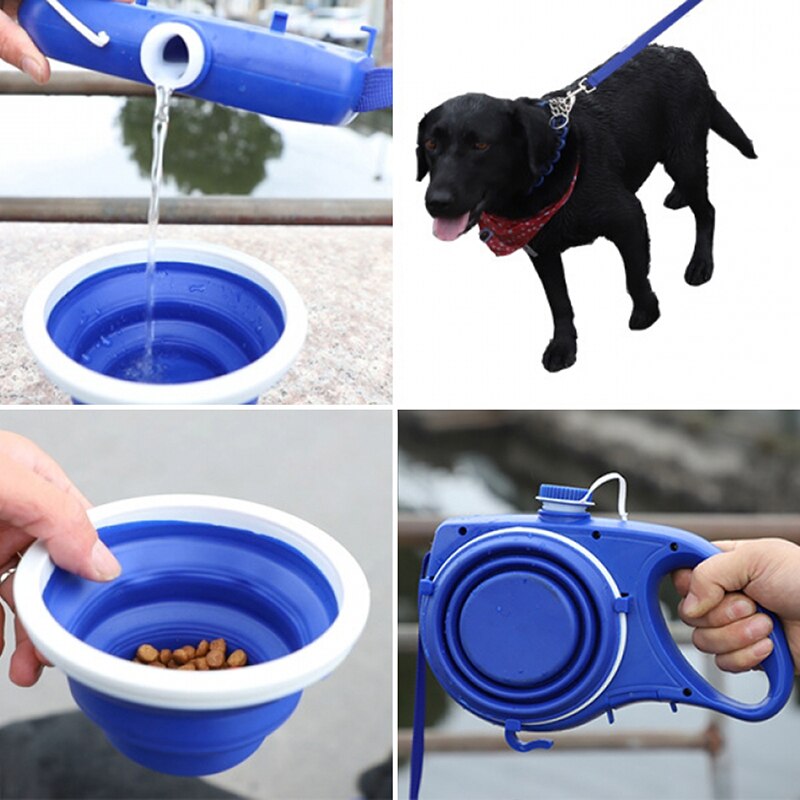 Pet Supplies With Water Bottle, Cup, Pet Rope Saor Style
