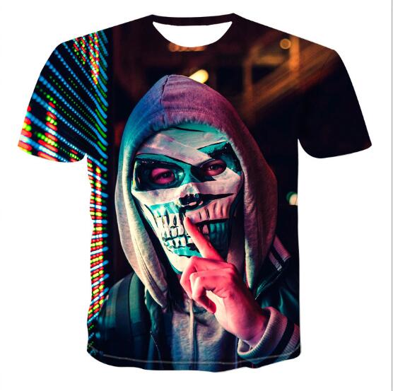 Mens Skull T shirts 3D t- shirts Saor Style