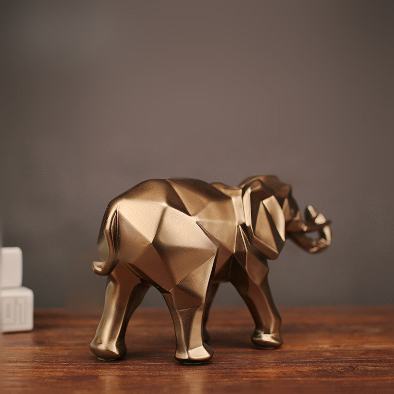 Imitation copper resin Elephant craft decoration