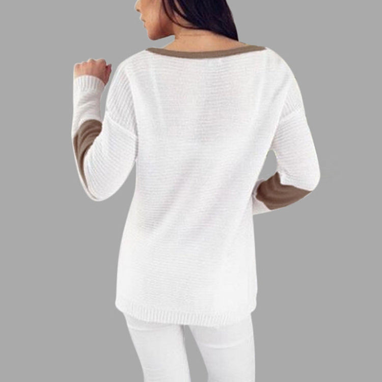 Knitted hollow sweater