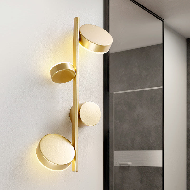 Nordic Modern Long Wall Lamp Creative Personality Art Light Luxury GND Products