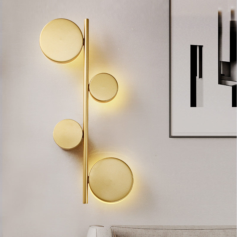 Nordic Modern Long Wall Lamp Creative Personality Art Light Luxury GND Products