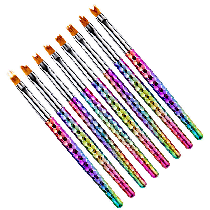 8Pcs set of painted nail art flower brush petal pen GND Products