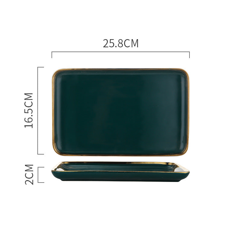 Square Decorative Ceramic Tableware