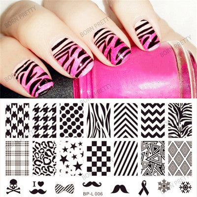 Nail art printing template painting transfer set tool pattern pattern series GND Products