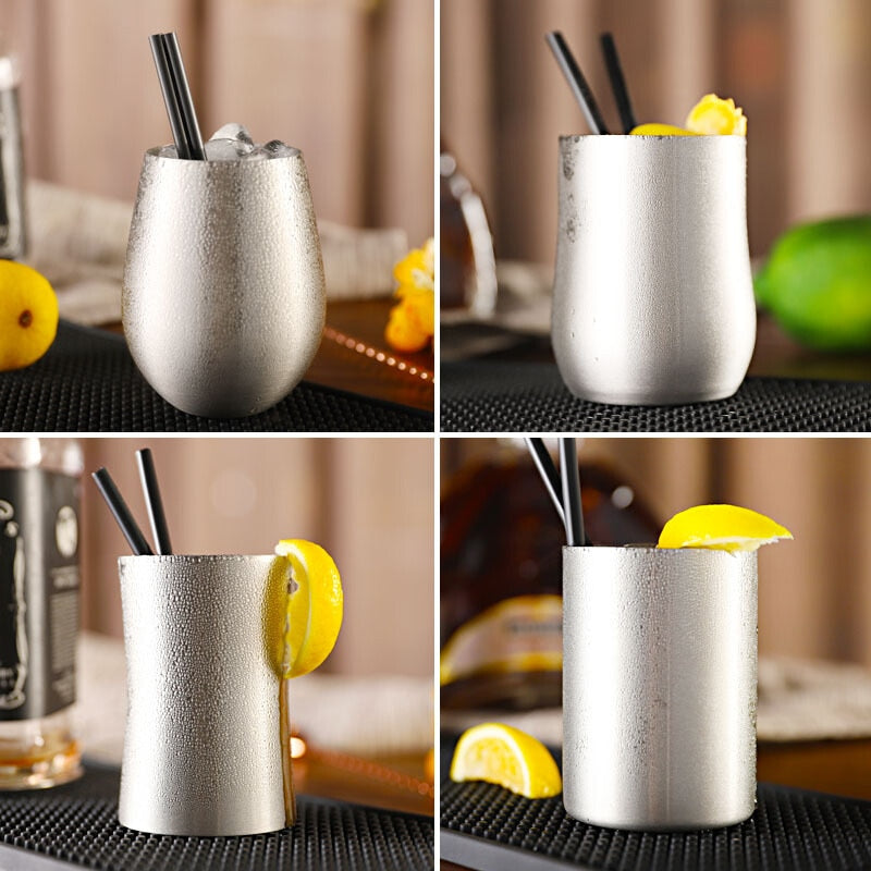 Stainless steel egg-shaped beer mug Saor Style