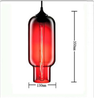Modern Loft Pendant Lamp Glass Hanging Light Fixture