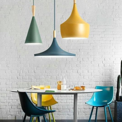 Chandelier Nordic Retro ABC Musical Instrument Lamp Aluminum Restaurant Chandelier Bar Table Lamp Three Head Cafe Hotel Engineering Light GND Products