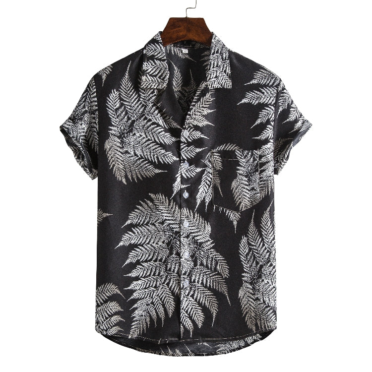 Men Short sleeved beach shirts men New printed T shirt Saor Style
