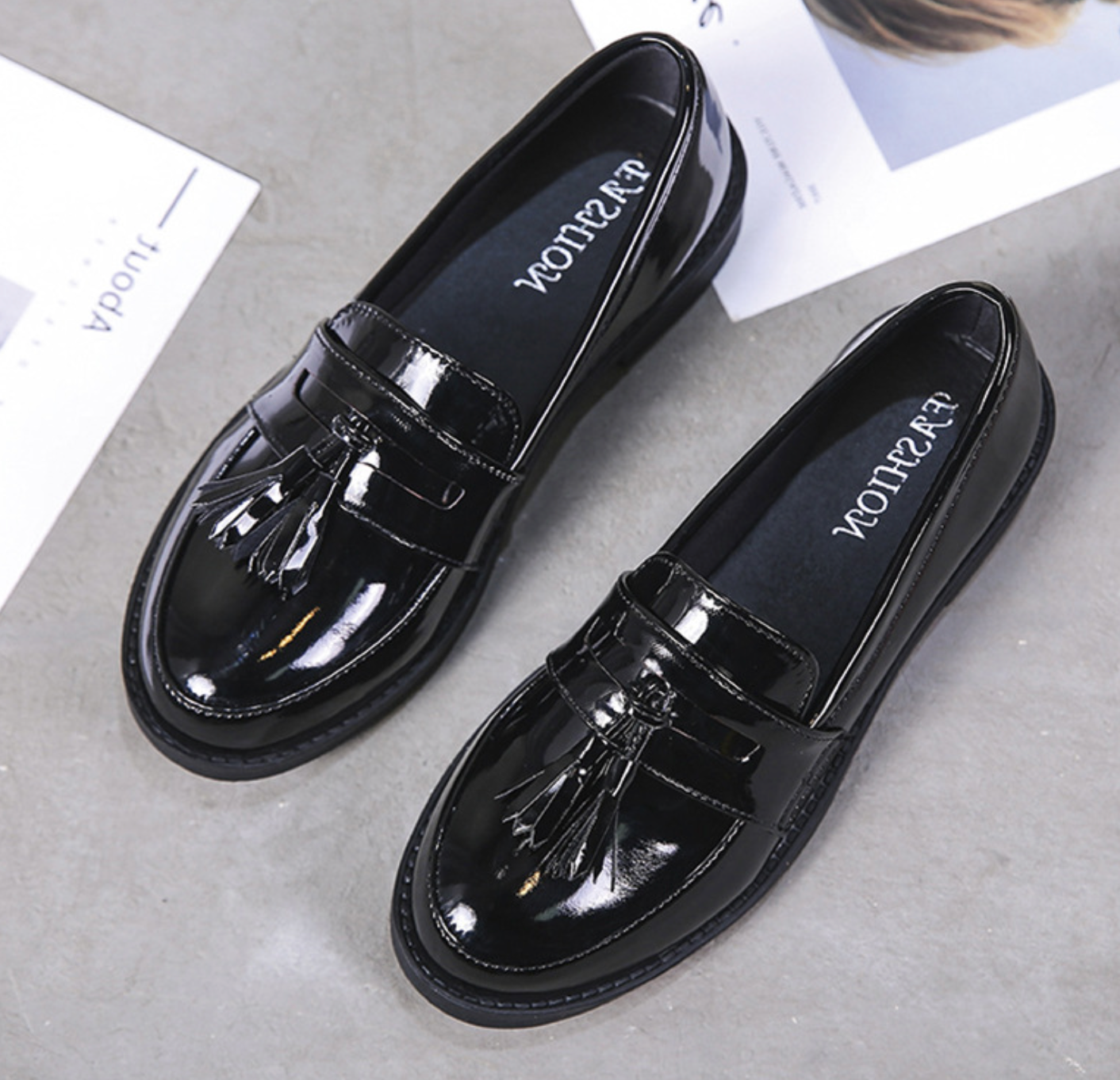 Women shoes girl shoes fashion style black color with UK fashion style Saor Style