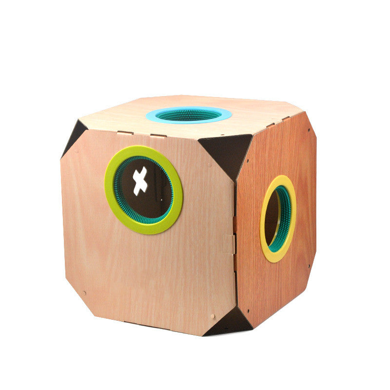 DIY Multipurpose Cat Hiding Box Toys with Cardboard Hair Removal GND Products