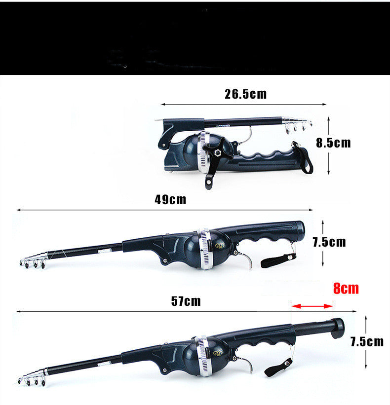 Foldable fishing rod portable pocket throwing rod GND Products