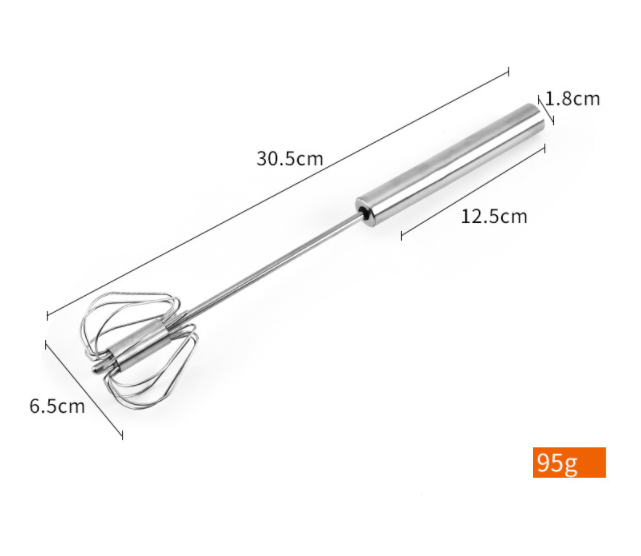Stainless Steel Semi Automatic Egg Beater Kitchen Tools Hand Held GND Products