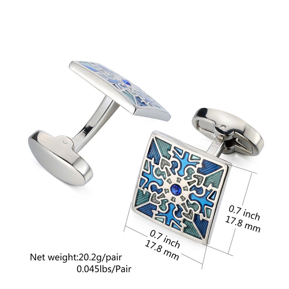 Men's Metal French Suit Cufflinks Silver Men's Business Cufflinks Wedding Cufflinks Saor Style