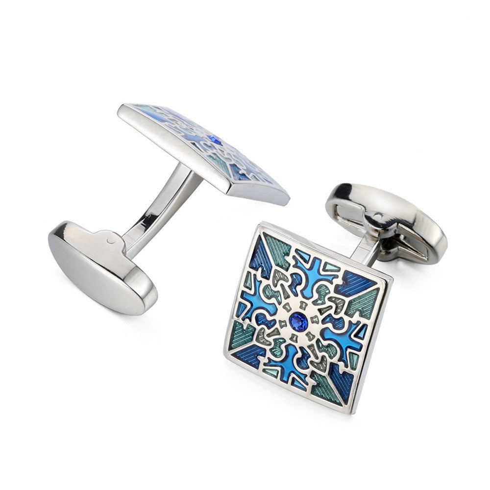 Men's Metal French Suit Cufflinks Silver Men's Business Cufflinks Wedding Cufflinks Saor Style