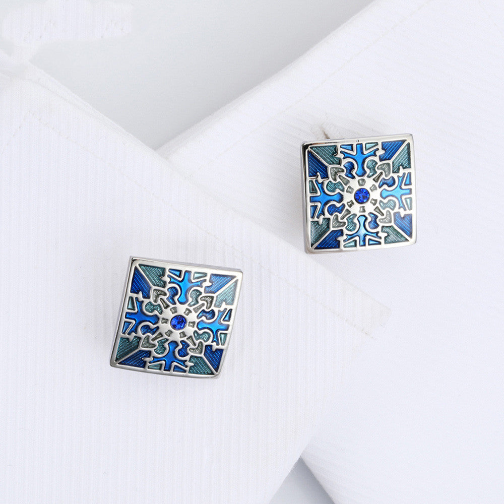 Men's Metal French Suit Cufflinks Silver Men's Business Cufflinks Wedding Cufflinks Saor Style