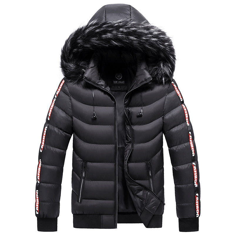 Men's Winter Fur Collar Cotton Padded Jacket