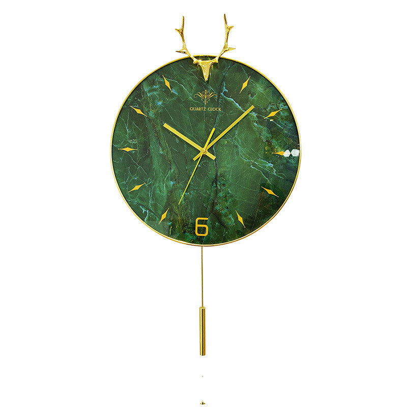 Antler Solid Wood Wall Clock