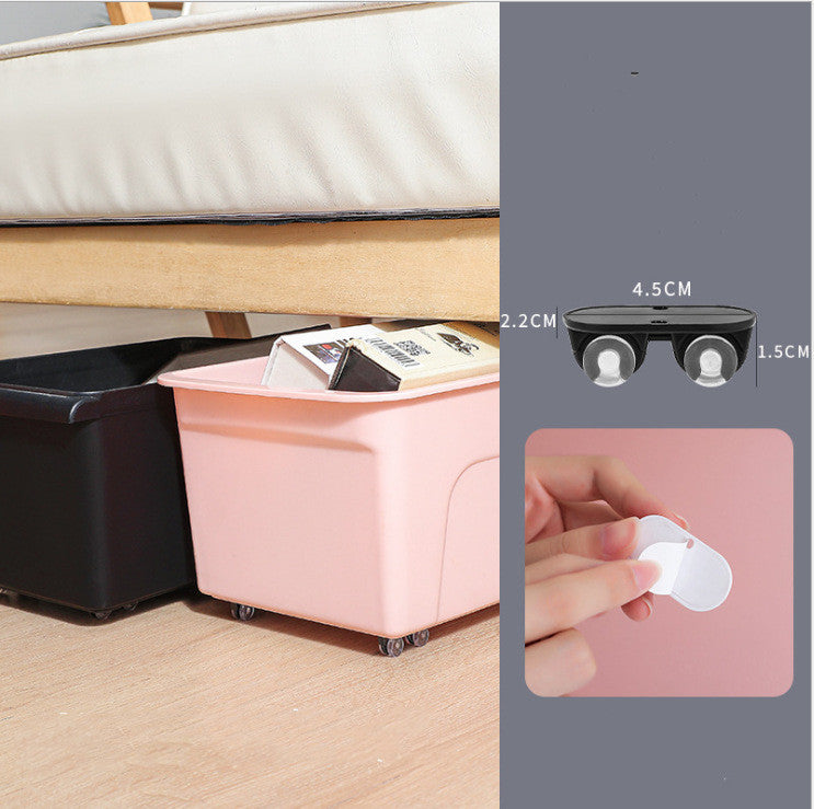 One-way Stickable Storage Box With 4 Wheels GND Products