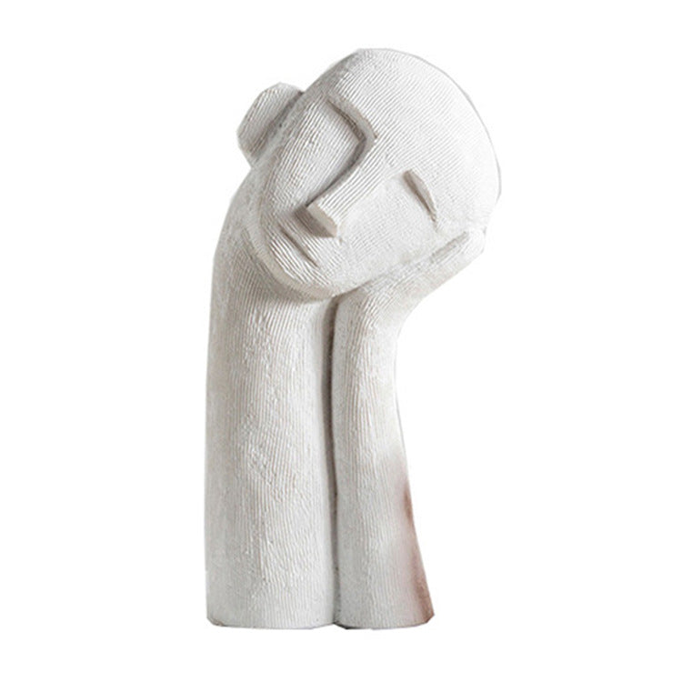 Modern Nordic Pensive Boy Decoration Statue Saor Style