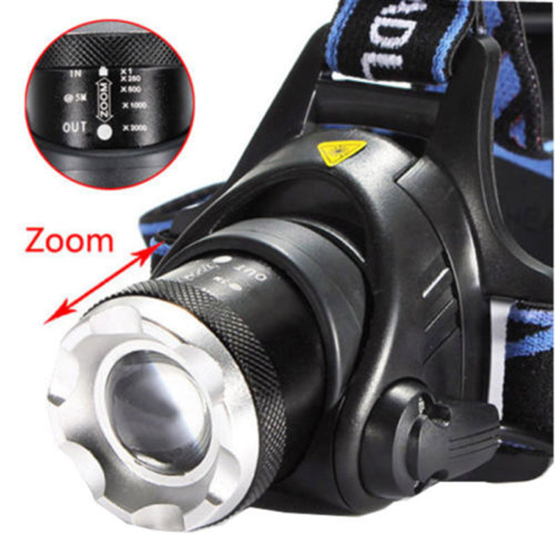 Adjust Telescopic Fishing Strong Light Zoom Headlight Outdoor Fishing Headlight GND Products