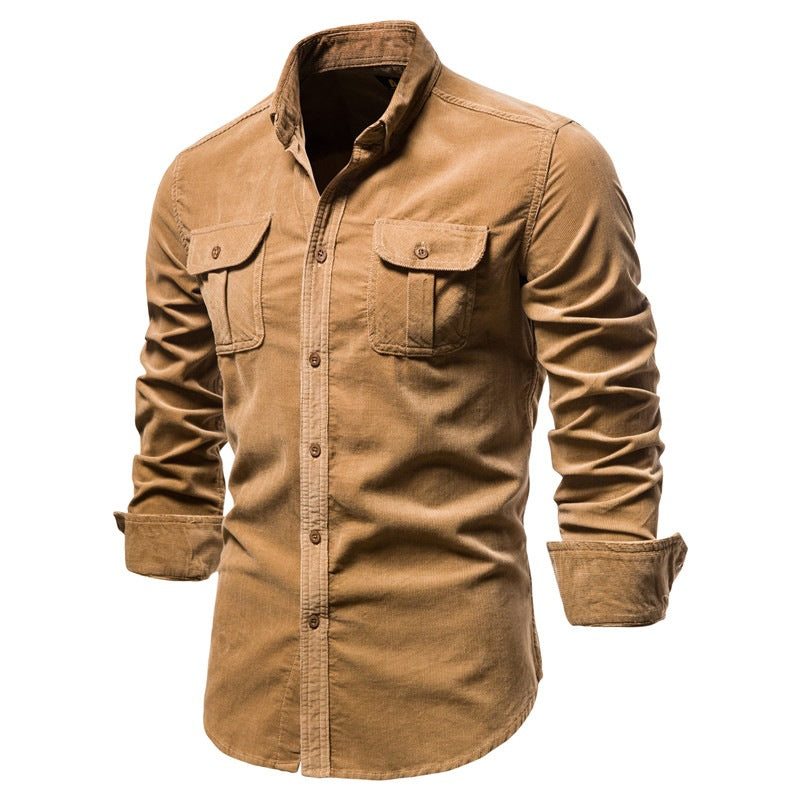 Shirts For Men Wear Shirt College Tops Longsleeve Blue Saor Style