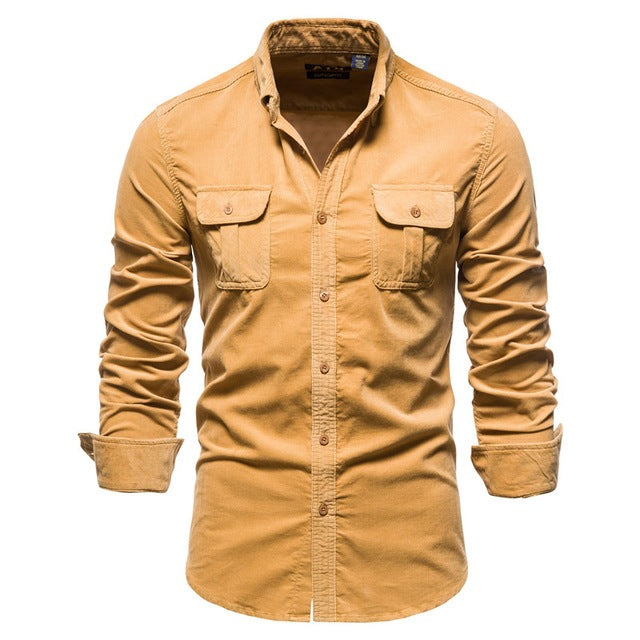 Shirts For Men Wear Shirt College Tops Longsleeve Blue Saor Style
