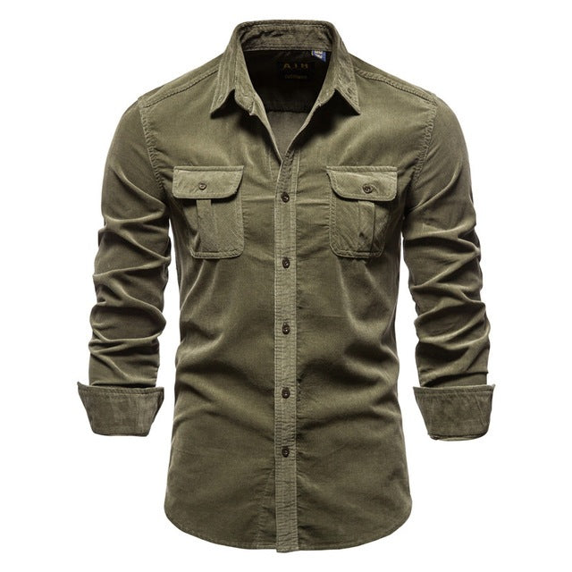 Shirts For Men Wear Shirt College Tops Longsleeve Blue Saor Style