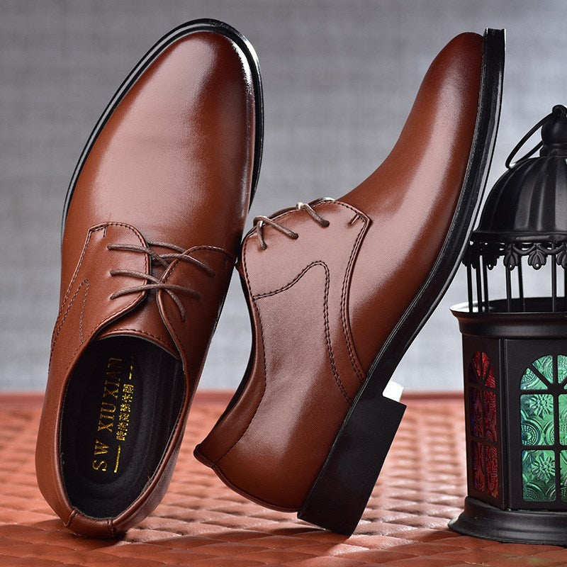 Black Shoes With Pointed Toe For Men Saor Style