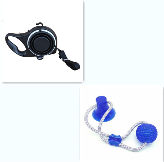 Pet Supplies With Water Bottle, Cup, Pet Rope Saor Style