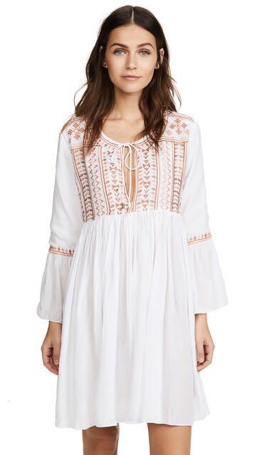 Embroidered Beach Skirt Seaside Vacation Beach Blouse Saor Style