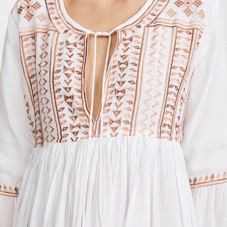 Embroidered Beach Skirt Seaside Vacation Beach Blouse Saor Style