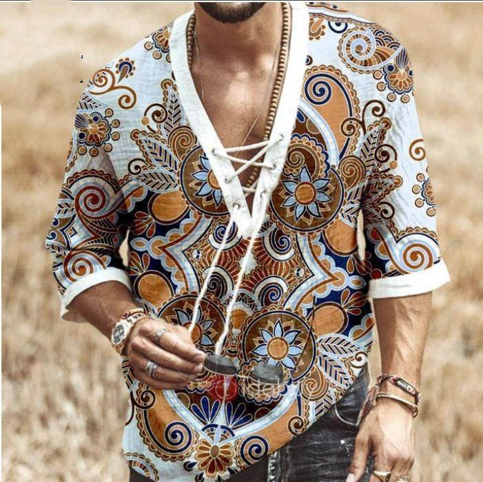 New Large Size Loose Hot style Men Shirts Male T Shirts Saor Style