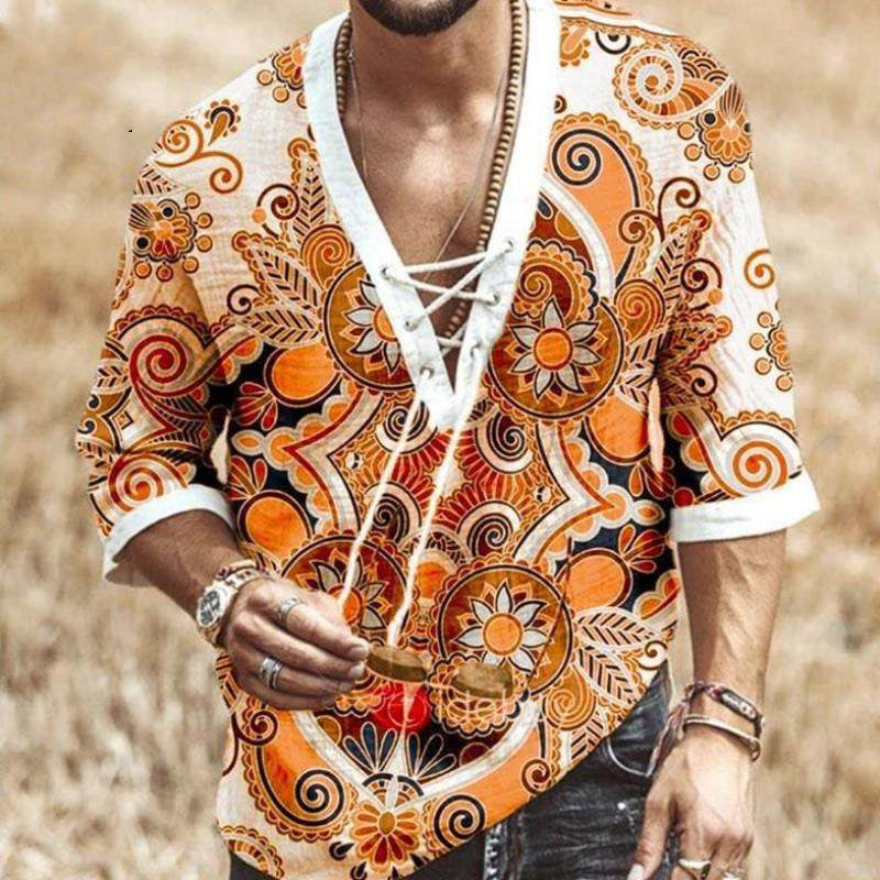 New Large Size Loose Hot style Men Shirts Male T Shirts Saor Style