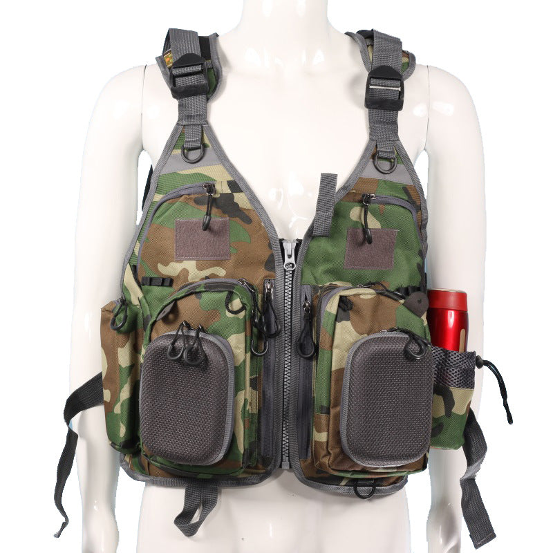 Fishing Leisure Vest Waistcoat Vest Fly Fishing Detachable Sea Fishing Daily Adventure Fishing Multi-pocket Function GND Products