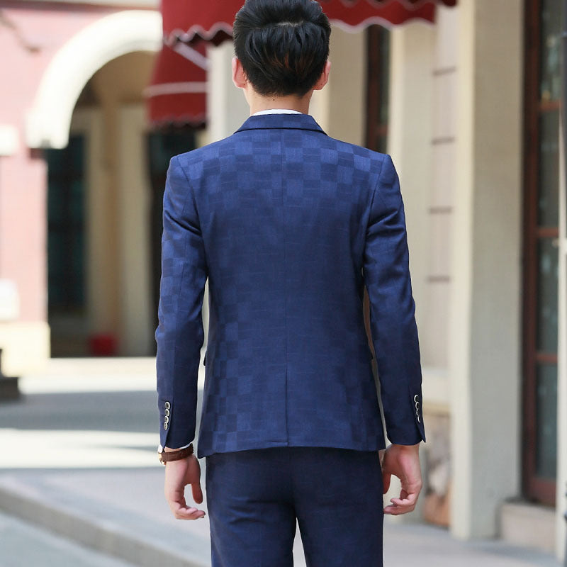 Young Handsome Groom Wedding Suit Saor Style