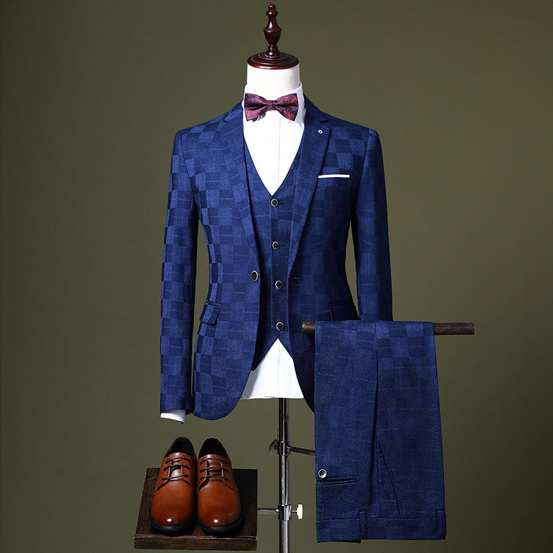 Young Handsome Groom Wedding Suit Saor Style