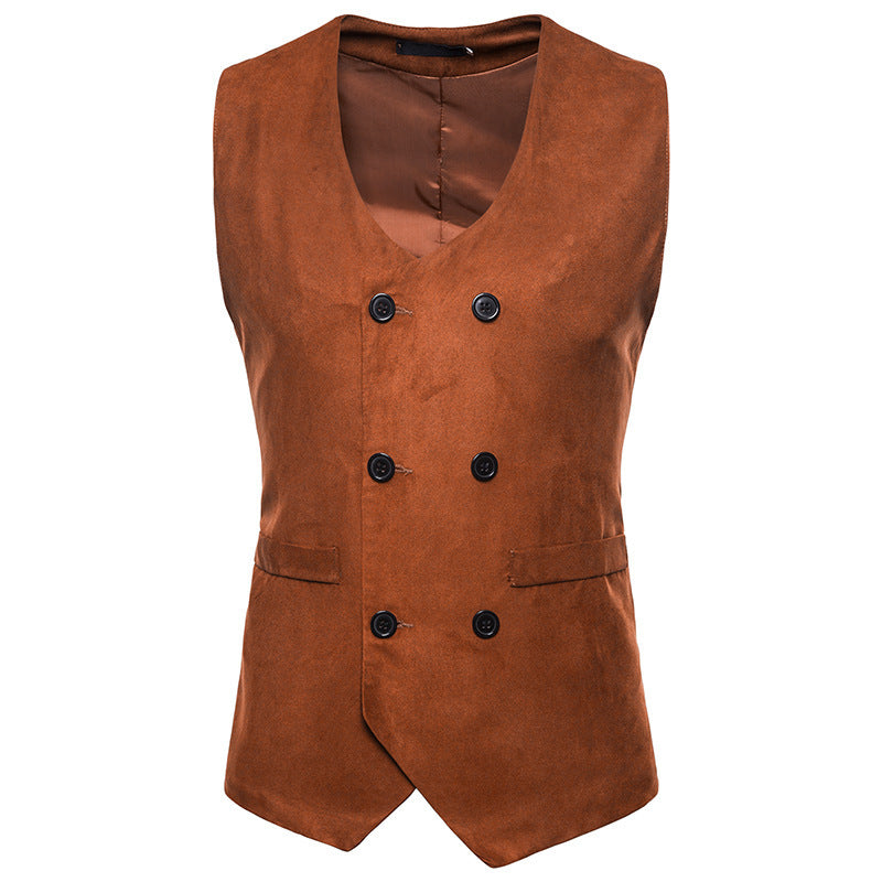 Double-Breasted Waistcoat Men's Suit Vest Saor Style