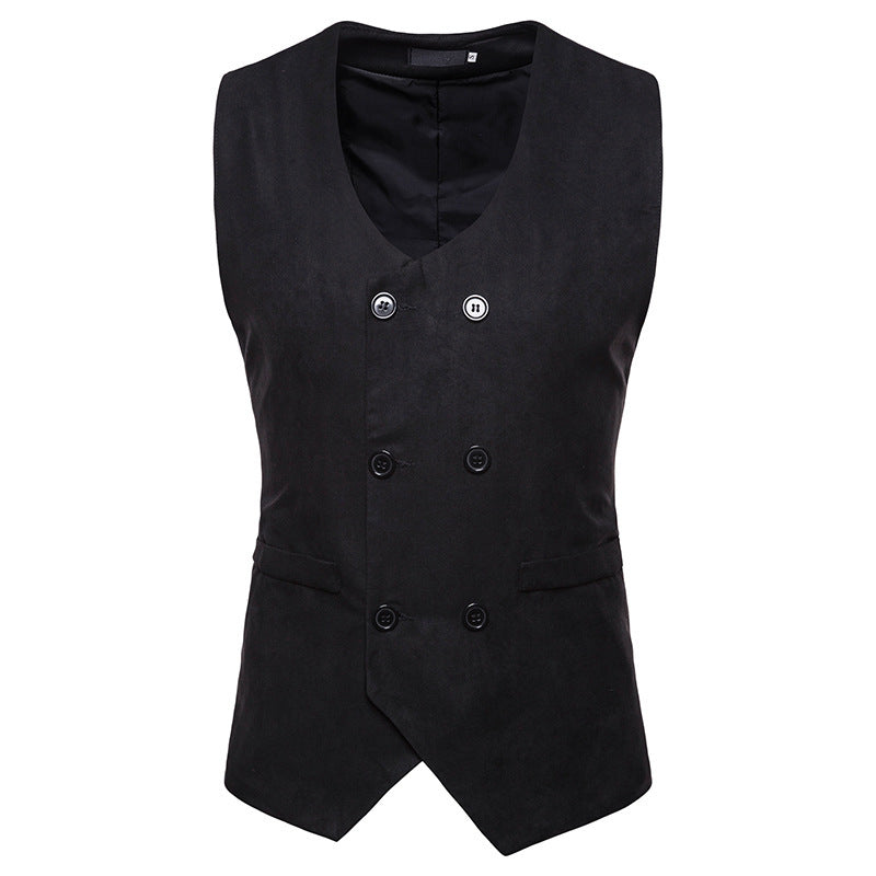 Double-Breasted Waistcoat Men's Suit Vest Saor Style