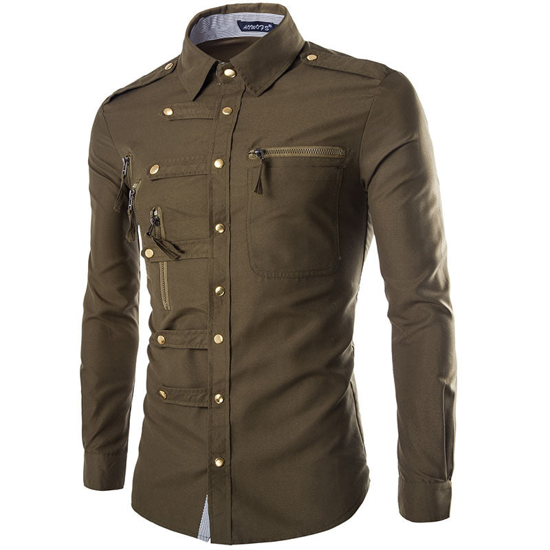 Brand Men Shirt Fashion Design Mens Slim Fit Cotton Dress Shirt Stylish Long Sleeve Shirts Chemise Homme Camisa Masculina Saor Style