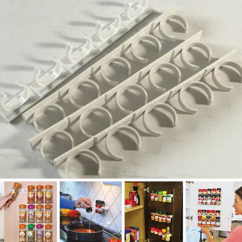 Clip N Store Storage Rack Spice Rack Kitchen Supplies Gadgets Bottle Racks GND Products
