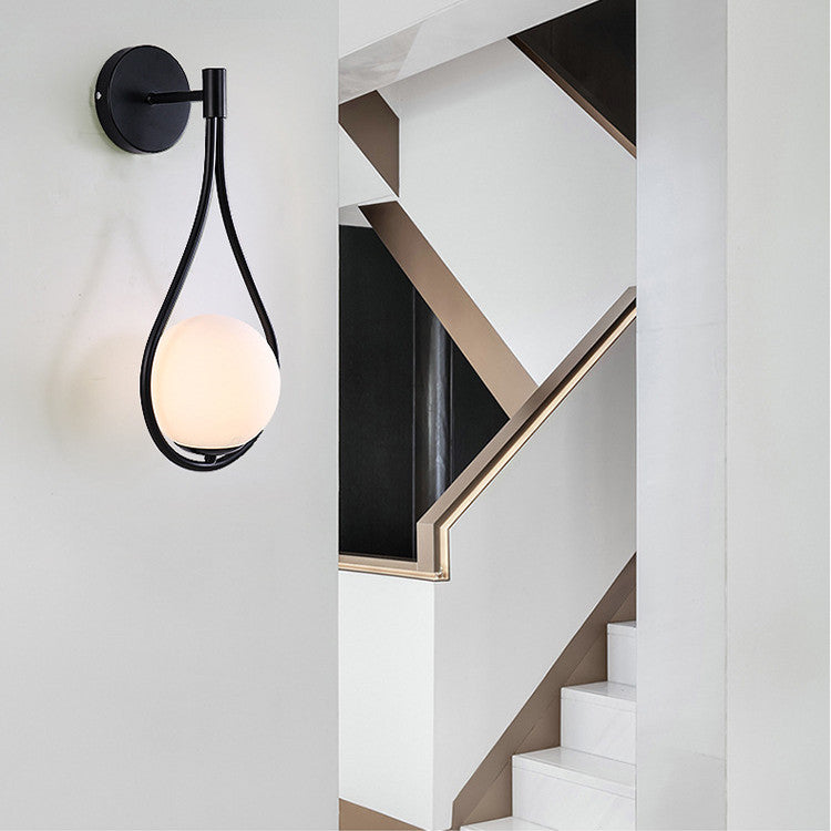 Nordic Bedroom Bedside Led Wall Lamp Golden Personality Home Lighting GND Products