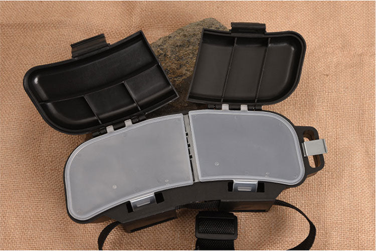 Waist-Mounted Fishing Gear Gadgets Fishing Bait Box Bait Super Hard Plastic Box GND Products