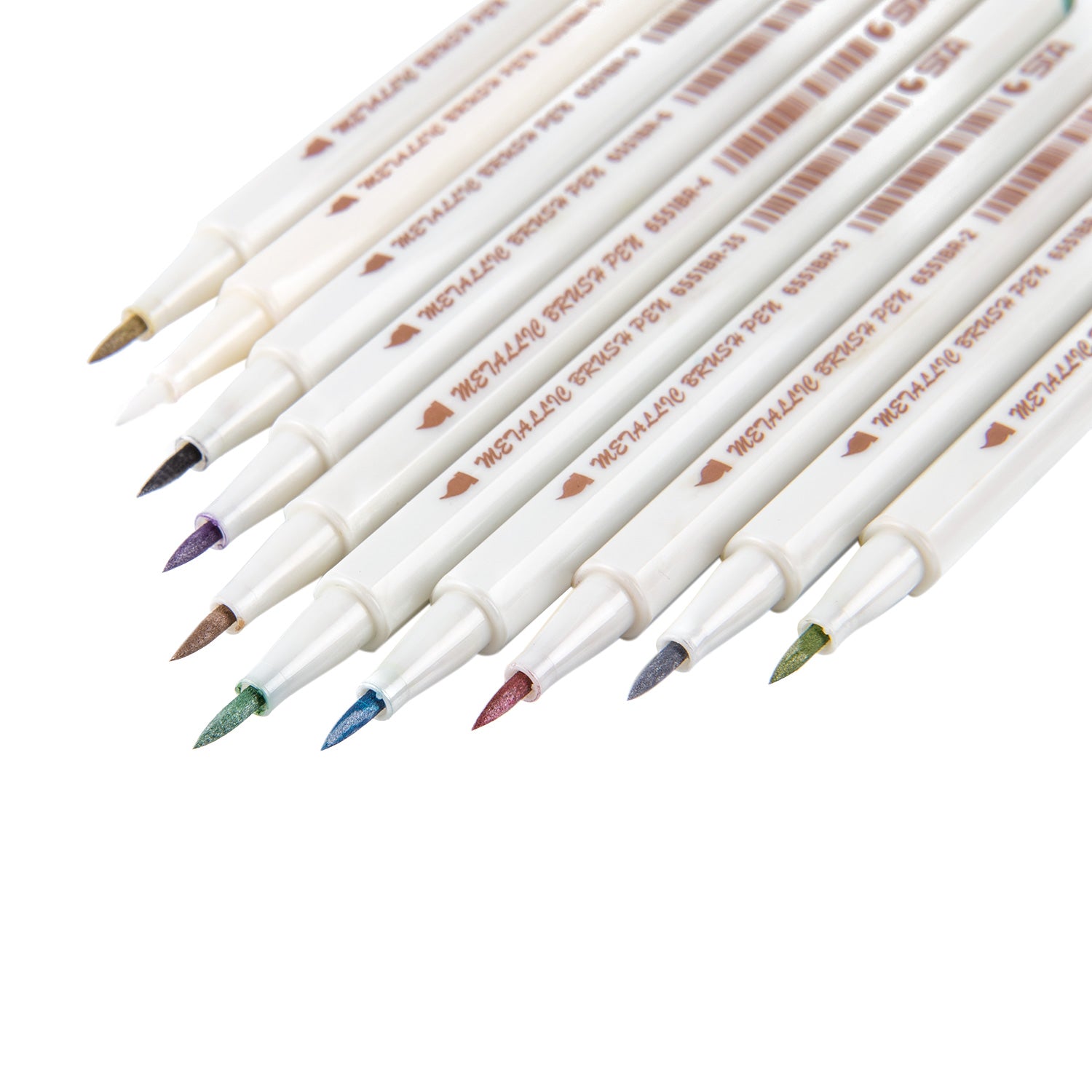 STA 10 Colors Metallic Marker Pen Set DIY Scrapbooking Crafts Card Making Brush  Round Head Art Pen For Drawing GND Products