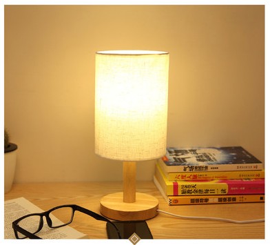 Wooden Room Light Lamp Usb Table Led Decorative Lighting GND Products