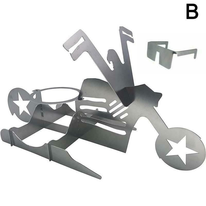 Chicken Stand Beer Funny American Motorcycle BBQ Steel Rack Tools Funny Roast Chicken Rack Grilling Roast Rack GND Products