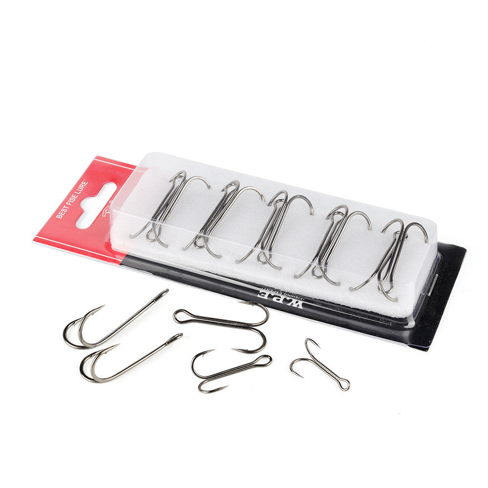 Luya Two Anchor Hook Two Ben Hook Thunder Frog Hook Fish Hook Chicken Claw Hook Black Fish Hook Professional Thunder Frog Fishing Tackle GND Products